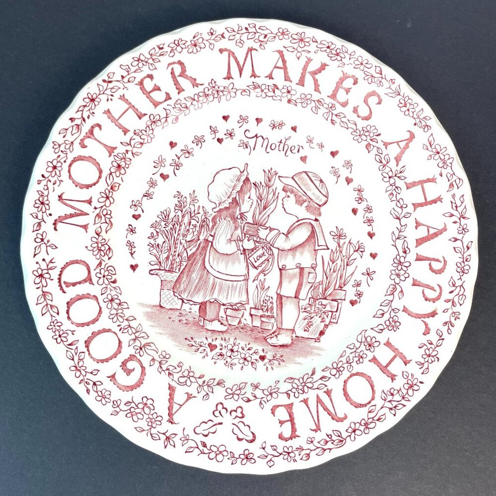 Vintage Royal Crownford Mother Tribute Plate Norma Sterman Staffordshire England